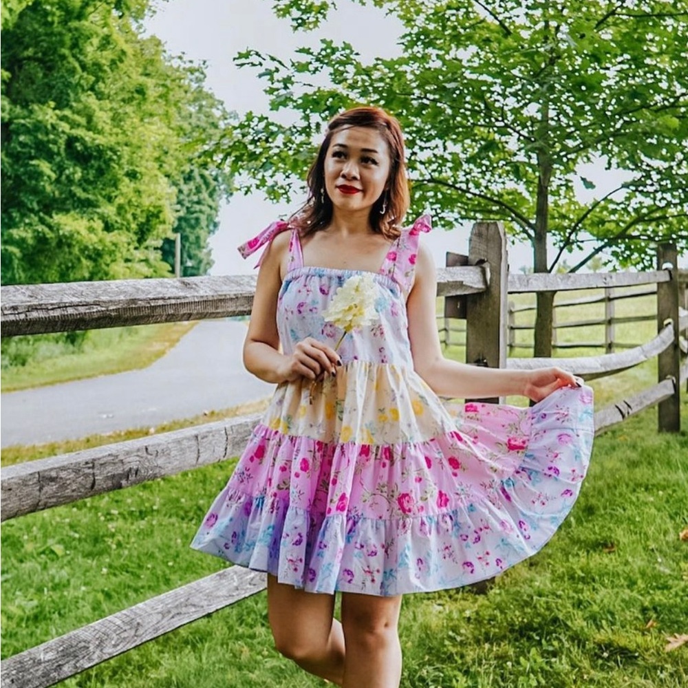 Love shack fancy X target collab floral mini dress